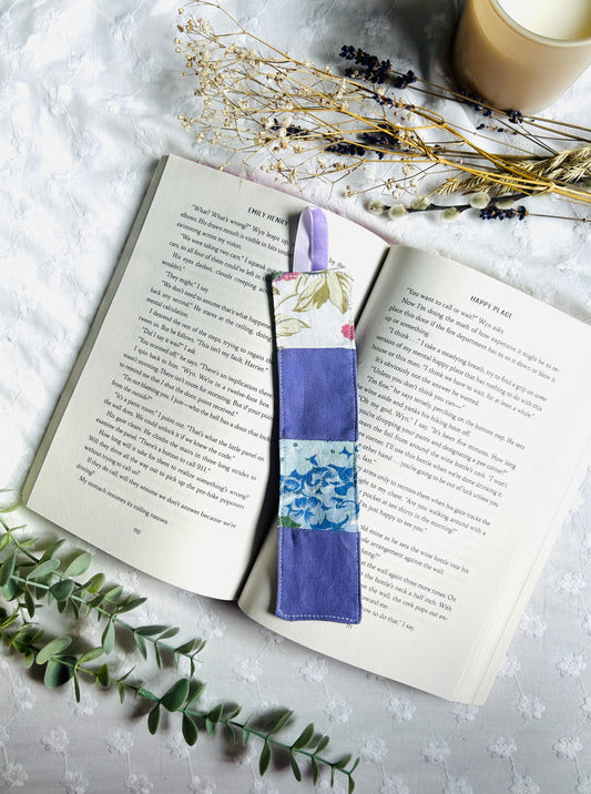 Scrappy Bookmark - Lilac and Vintage Florals